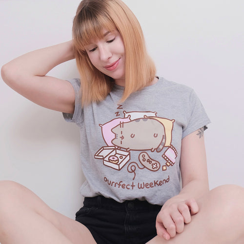 Imagen del producto Pusheen - Purrfect Weekend Camiseta de mujer gris