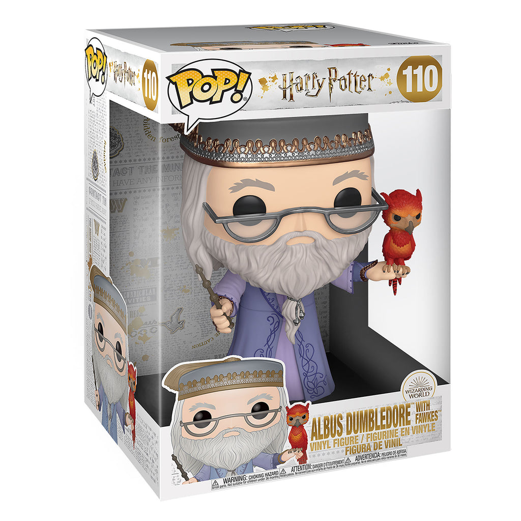 Imagen del producto Albus Dumbledore con Fawkes Figura Funko Pop 25 cm - Harry Potter