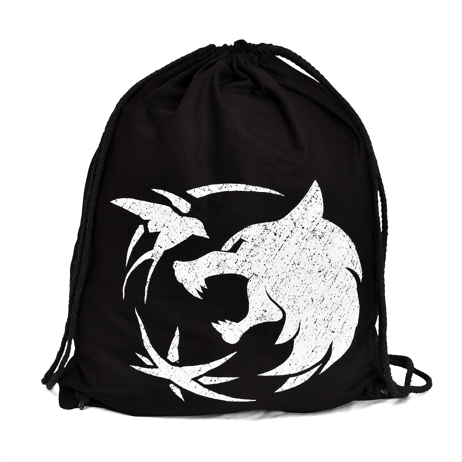 Imagen del producto Bolsa de deporte con emblema de lobo para fans de Witcher negro