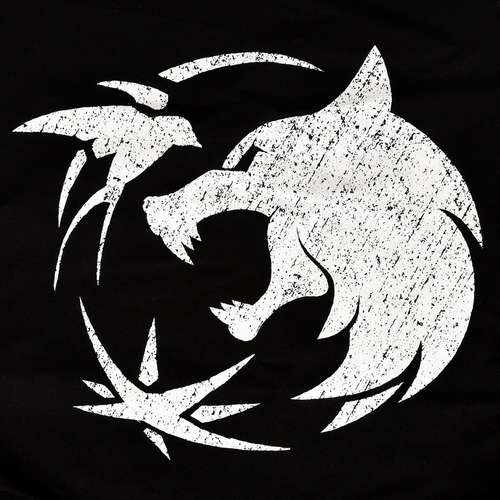 Imagen del producto Bolsa de deporte con emblema de lobo para fans de Witcher negro