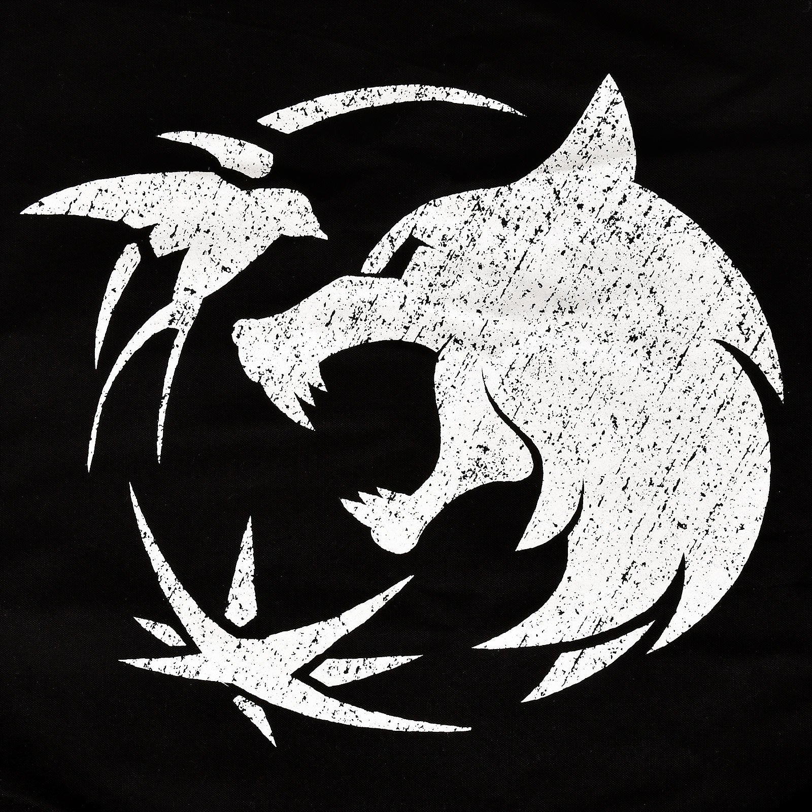 Imagen del producto Bolsa de deporte con emblema de lobo para fans de Witcher negro