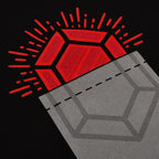 Imagen del producto Camiseta de bolsillo Rubí para fans de Zelda negra