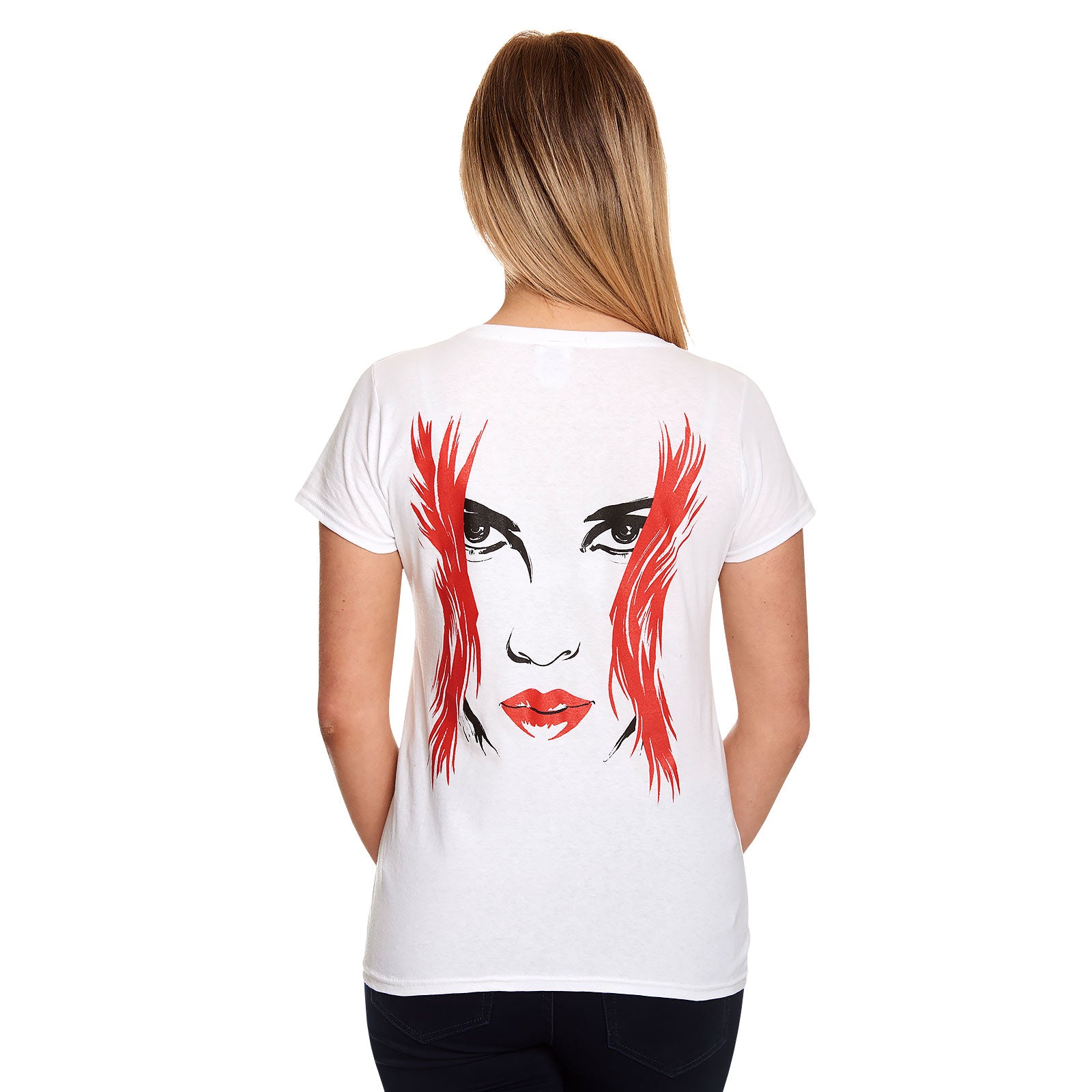 Imagen del producto Black Widow - Camiseta grande para mujer en blanco