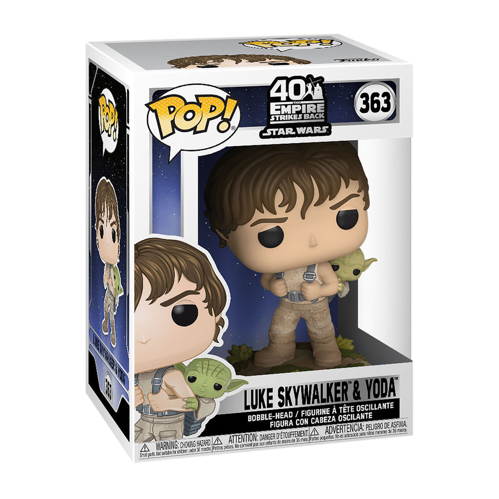 Imagen del producto Star Wars - Luke con Yoda Funko Pop Figura de Cabeza Móvil