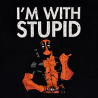 Imagen del producto Deadpool - Camiseta negra 'I'm With Stupid'