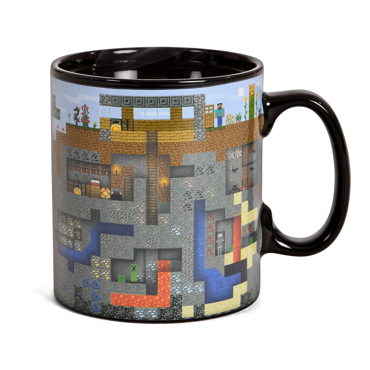 Imagen del producto Minecraft - Taza de efecto térmico Pixel World