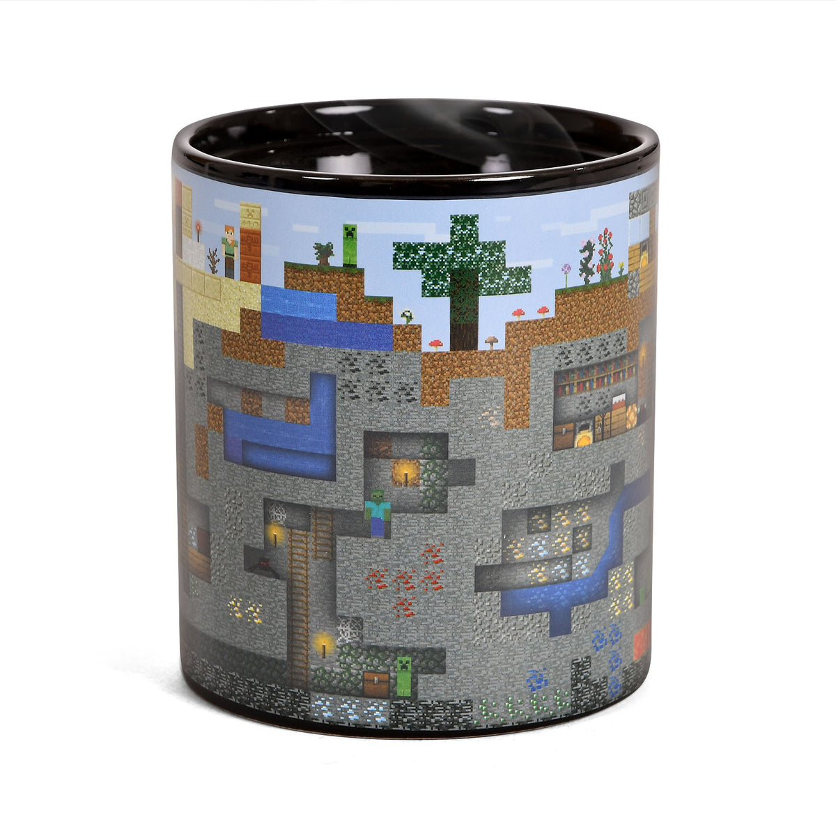 Imagen del producto Minecraft - Taza de efecto térmico Pixel World