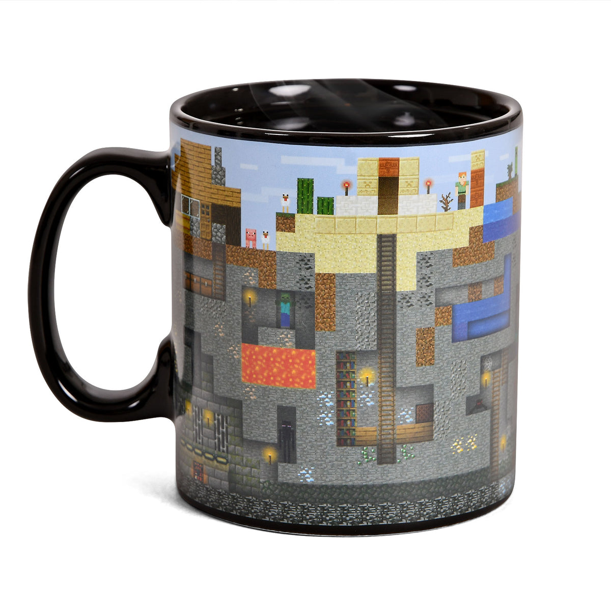 Imagen del producto Minecraft - Taza de efecto térmico Pixel World