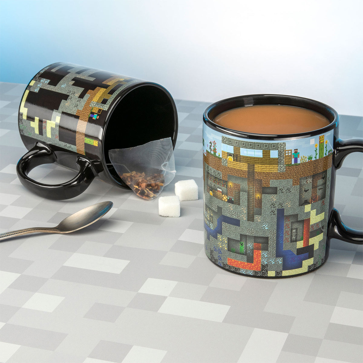 Imagen del producto Minecraft - Taza de efecto térmico Pixel World