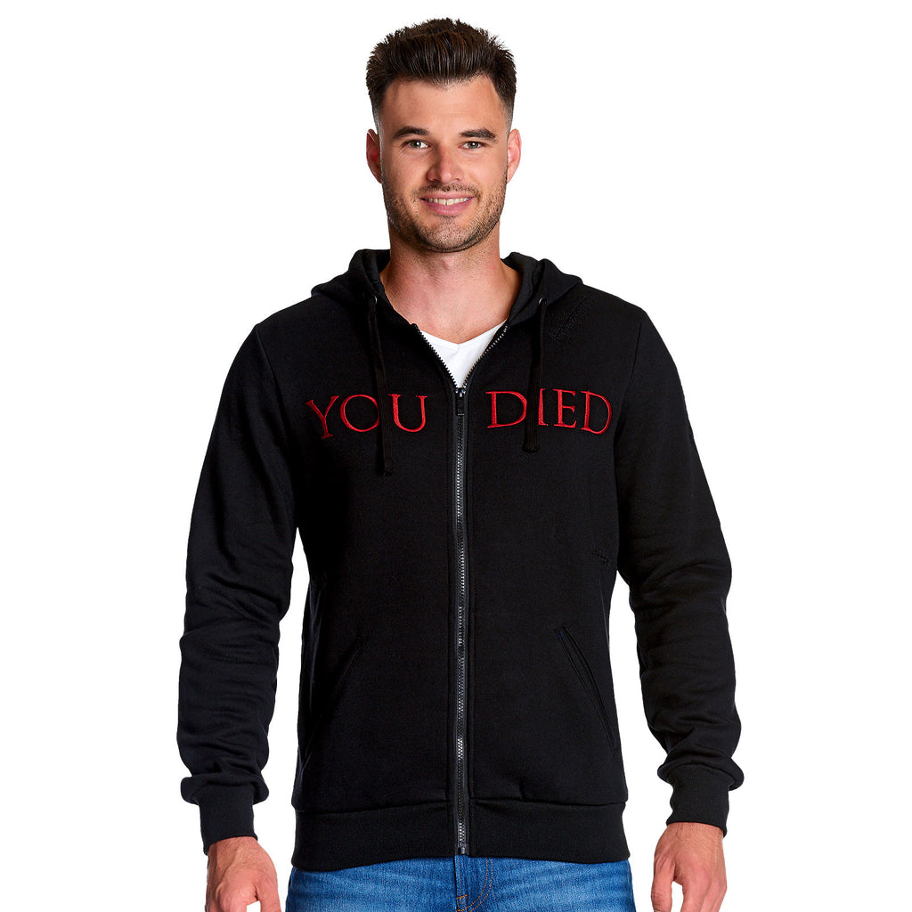 Imagen del producto Dark Souls - Chaqueta con capucha negra destruida 'You Died'