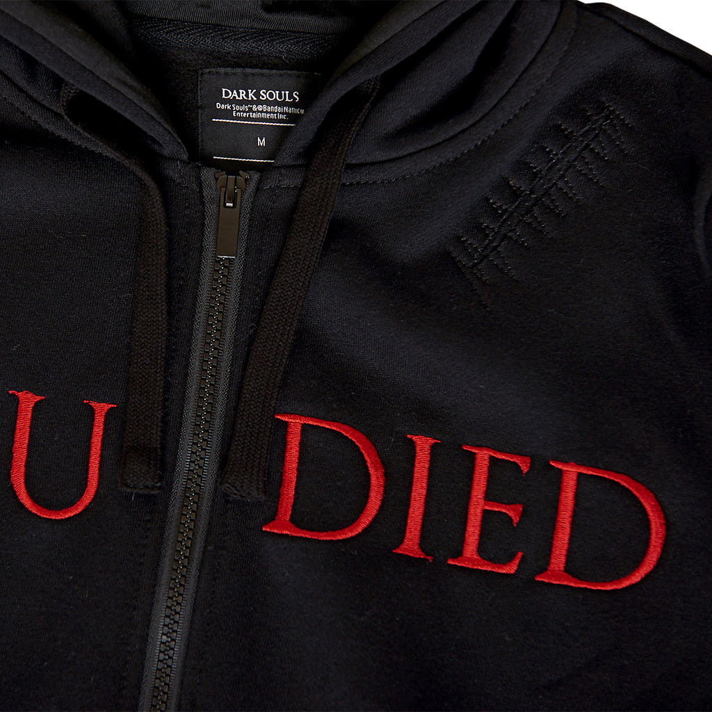 Imagen del producto Dark Souls - Chaqueta con capucha negra destruida 'You Died'