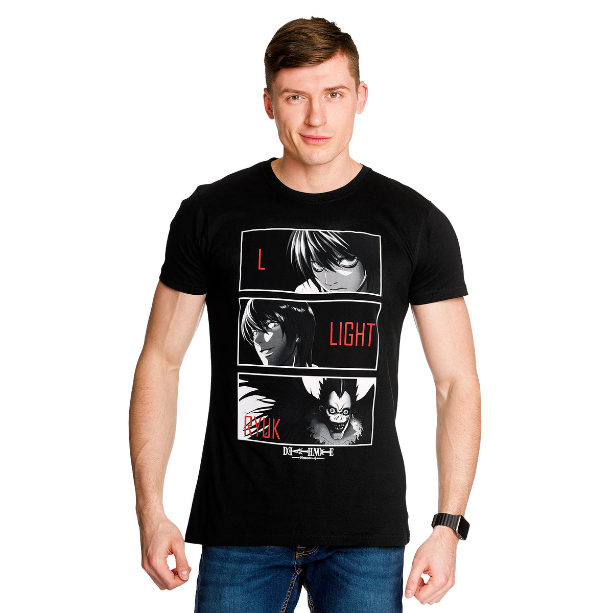 Imagen del producto Death Note - Camiseta de personajes negra