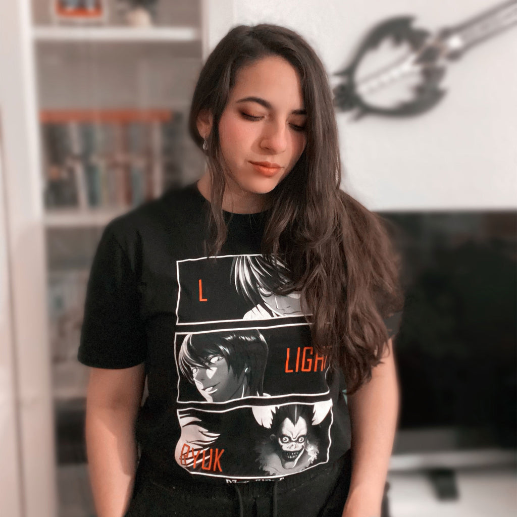 Imagen del producto Death Note - Camiseta de personajes negra