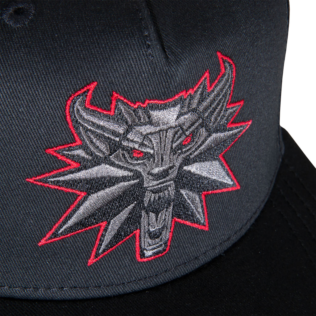 Imagen del producto Witcher - Gorra Snapback del Medallón del Lobo Negro
