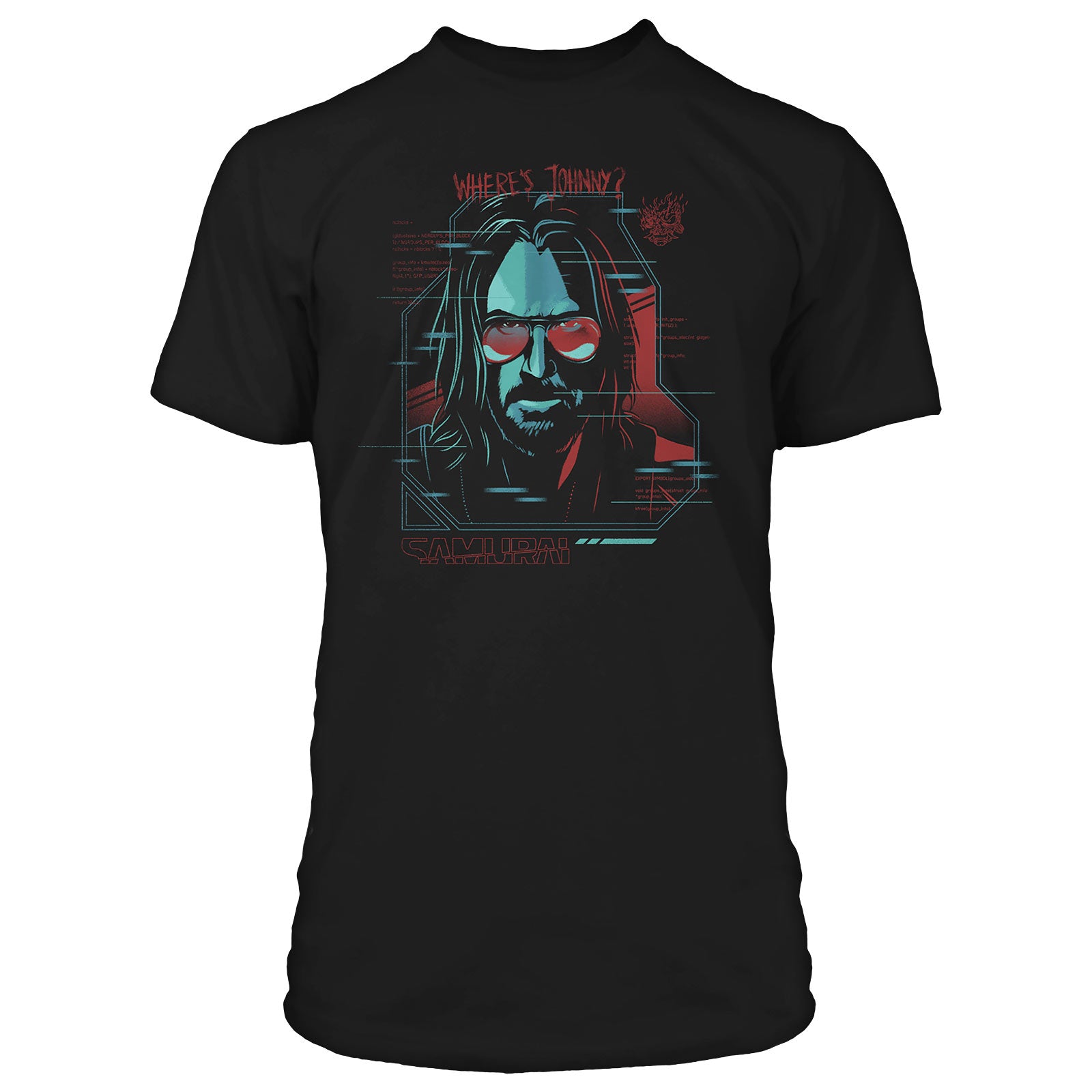 Imagen del producto Cyberpunk 2077 - Camiseta Digital Ghost negra