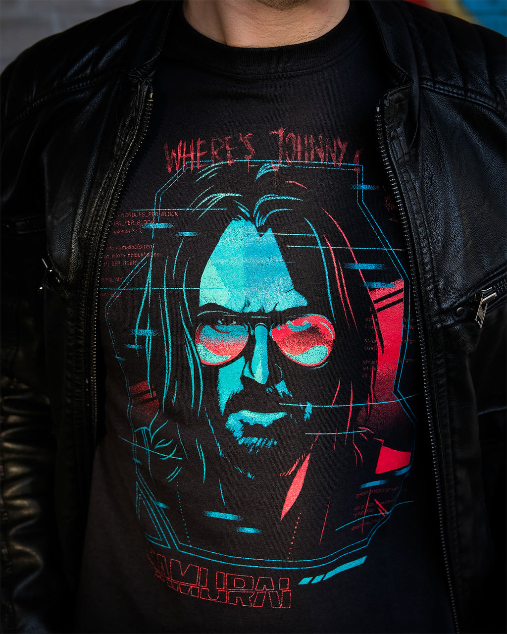 Imagen del producto Cyberpunk 2077 - Camiseta Digital Ghost negra