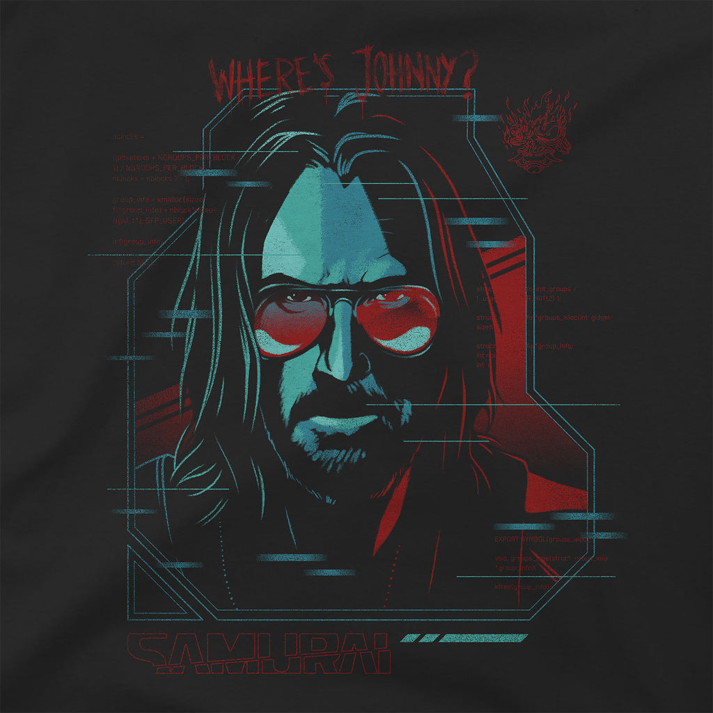 Imagen del producto Cyberpunk 2077 - Camiseta Digital Ghost negra