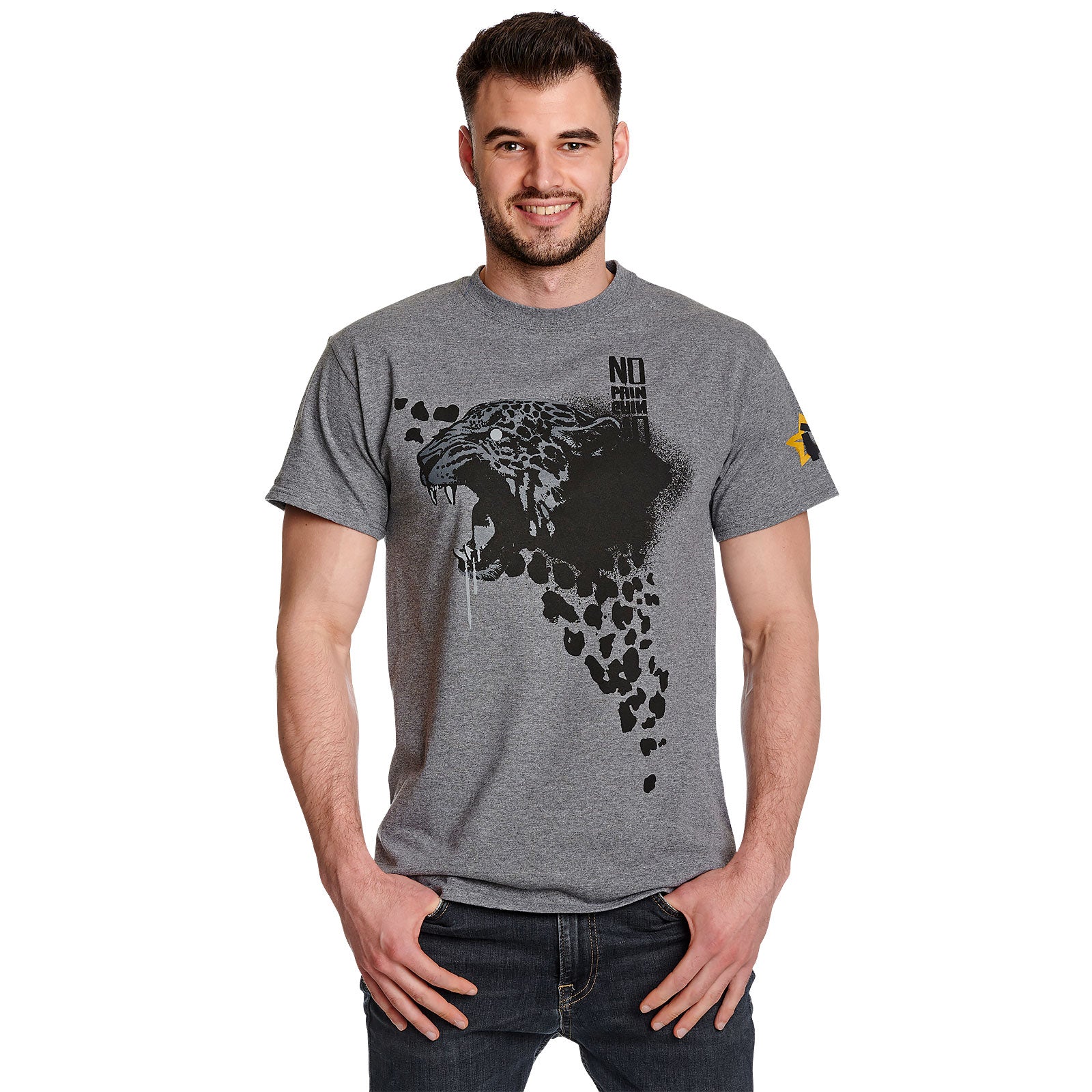 Imagen del producto Cyberpunk 2077 - Camiseta gris con spray de Animals