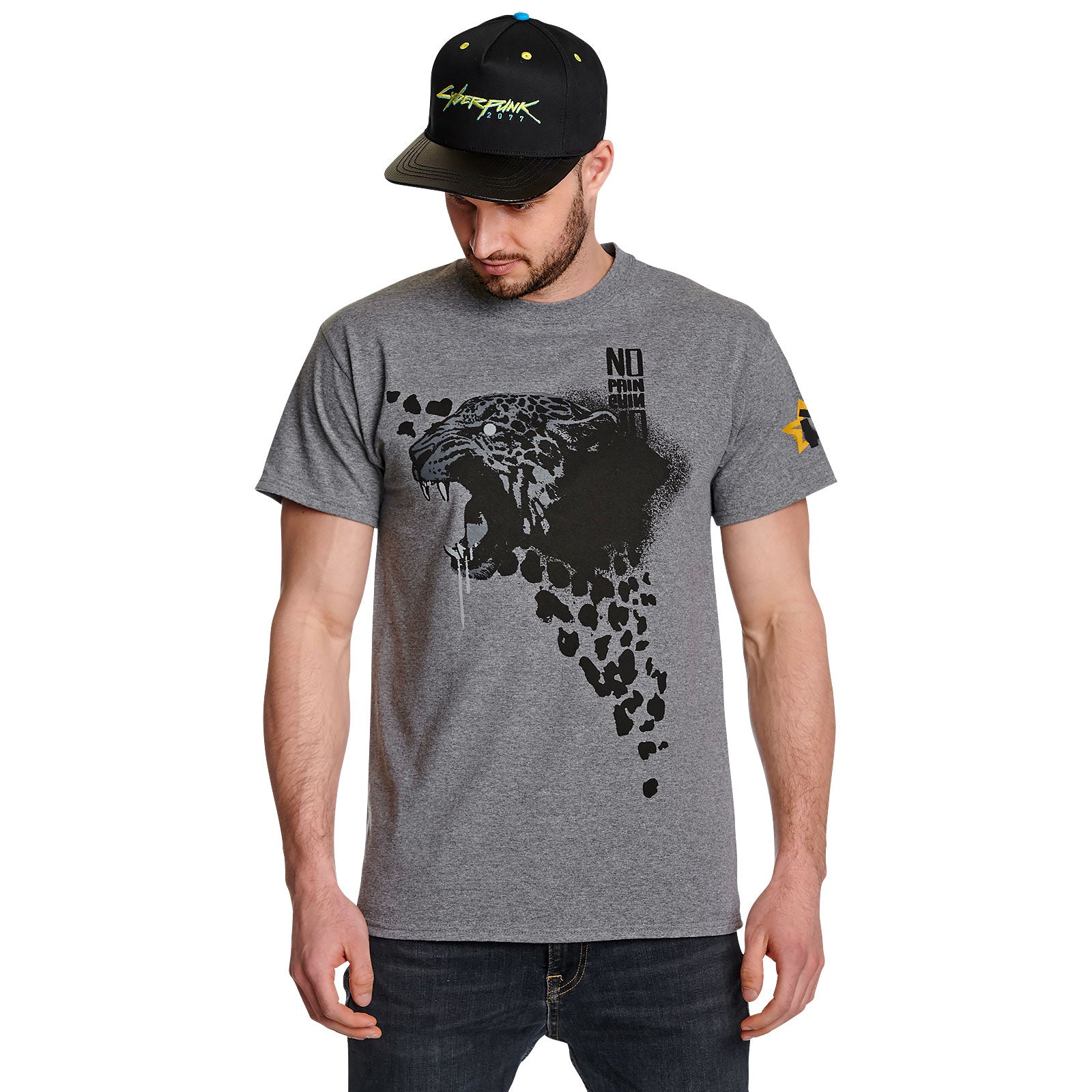 Imagen del producto Cyberpunk 2077 - Camiseta gris con spray de Animals