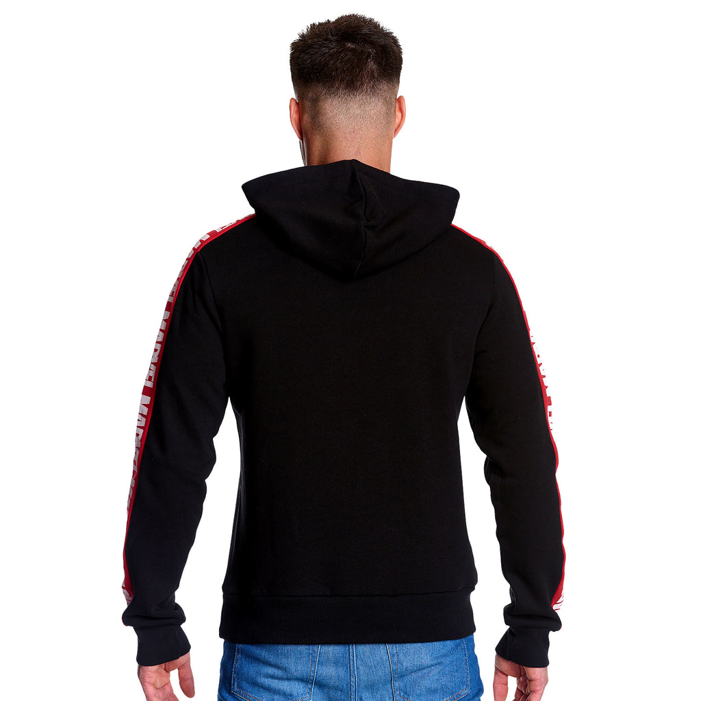 Imagen del producto Marvel - Sudadera con capucha y estampado en la manga negra