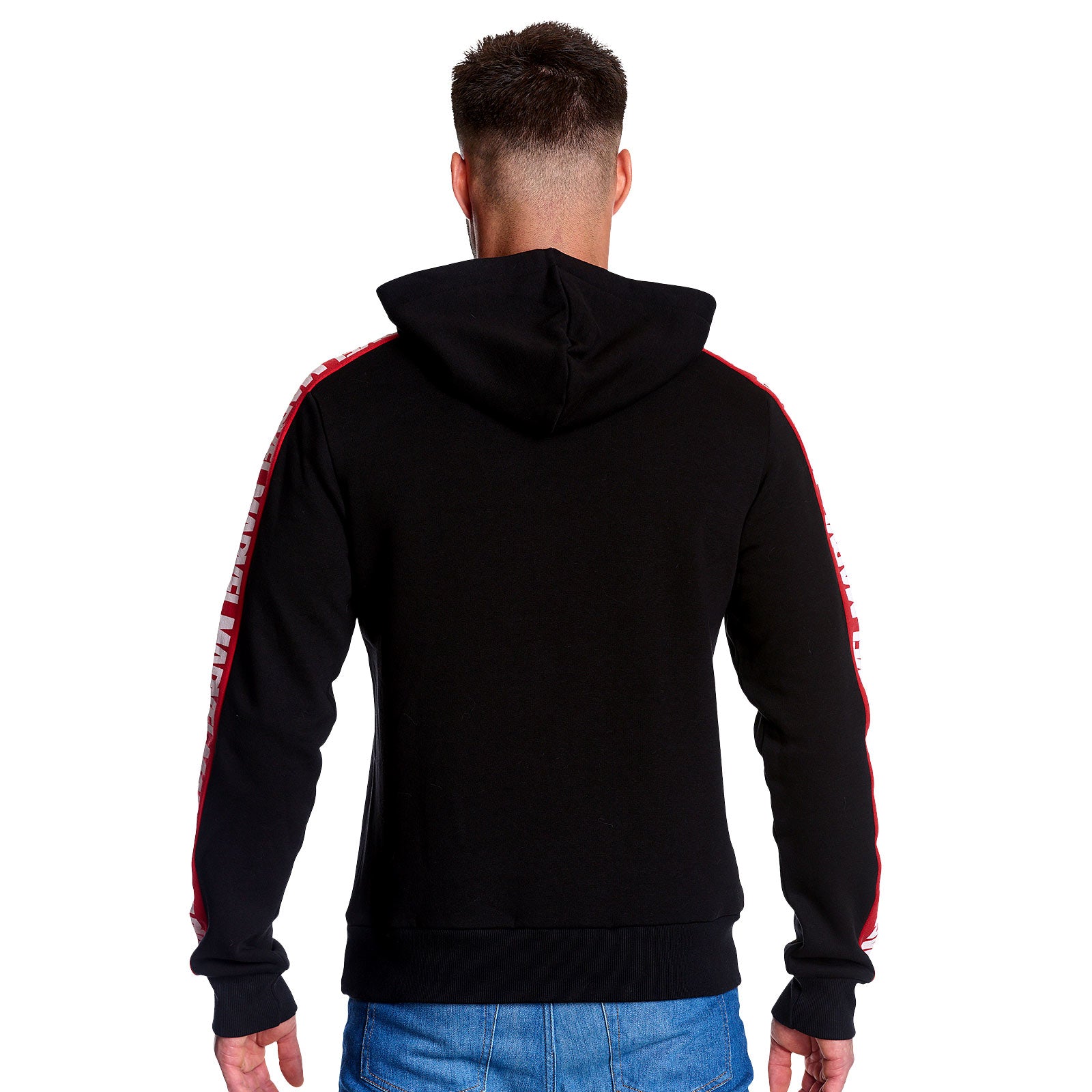 Imagen del producto Marvel - Sudadera con capucha y estampado en la manga negra