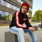 Imagen del producto Marvel - Sudadera con capucha y estampado en la manga negra