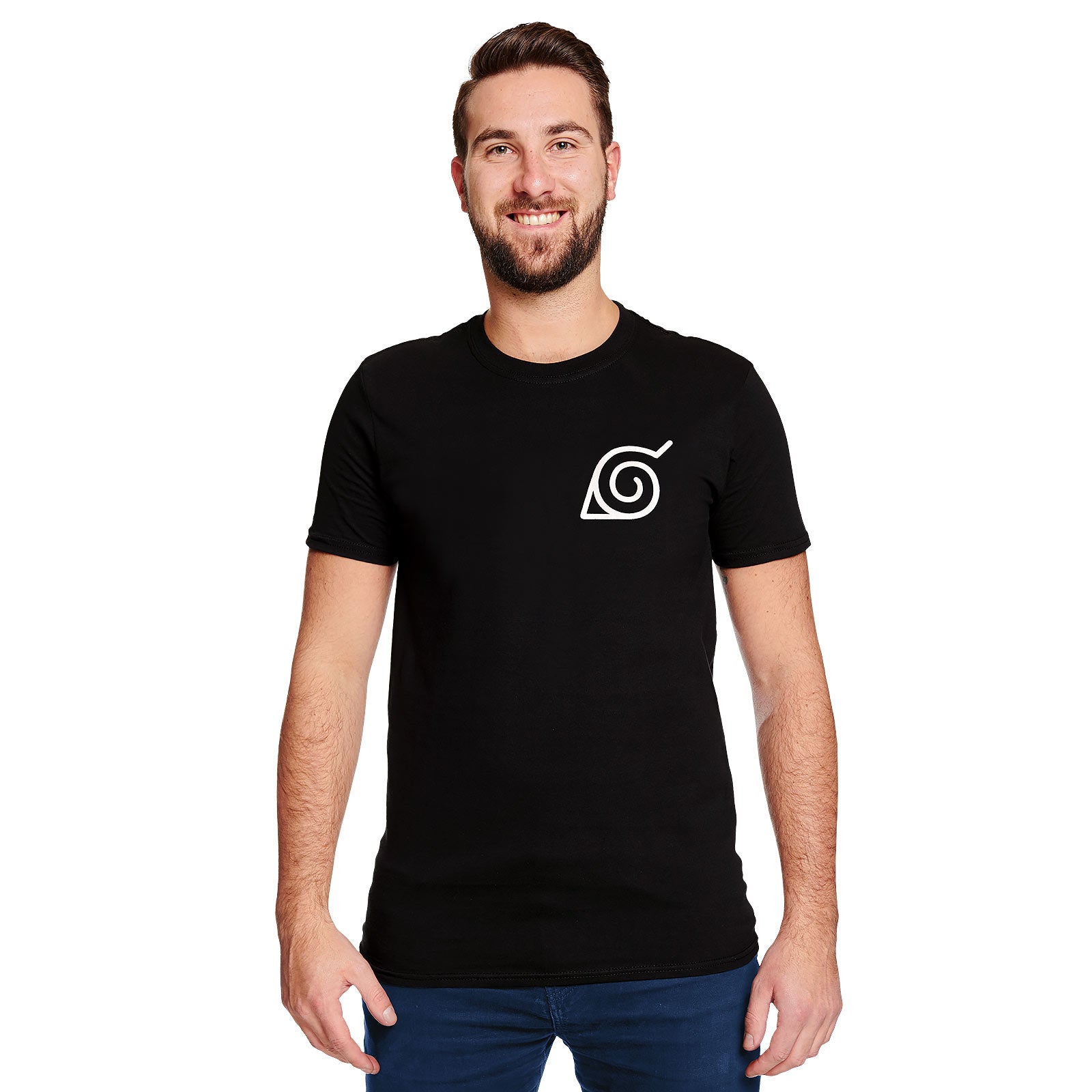 Imagen del producto Naruto - Camiseta Mini Símbolo de Konoha negra