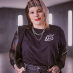 Imagen del producto Naruto - Camiseta Mini Símbolo de Konoha negra