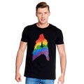 Imagen del producto Star Trek - Camiseta con logo de orgullo arcoíris negra