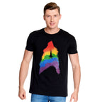 Imagen del producto Star Trek - Camiseta con logo de orgullo arcoíris negra