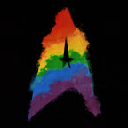 Imagen del producto Star Trek - Camiseta con logo de orgullo arcoíris negra