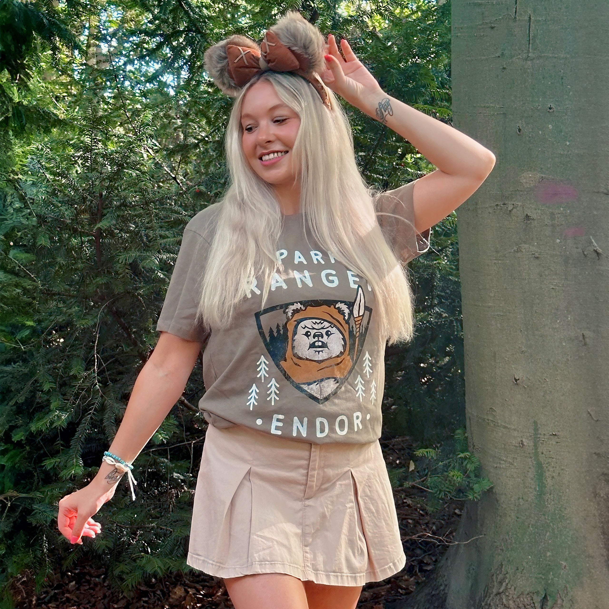 Imagen del producto Star Wars - Camiseta Ewok Park Ranger oliva