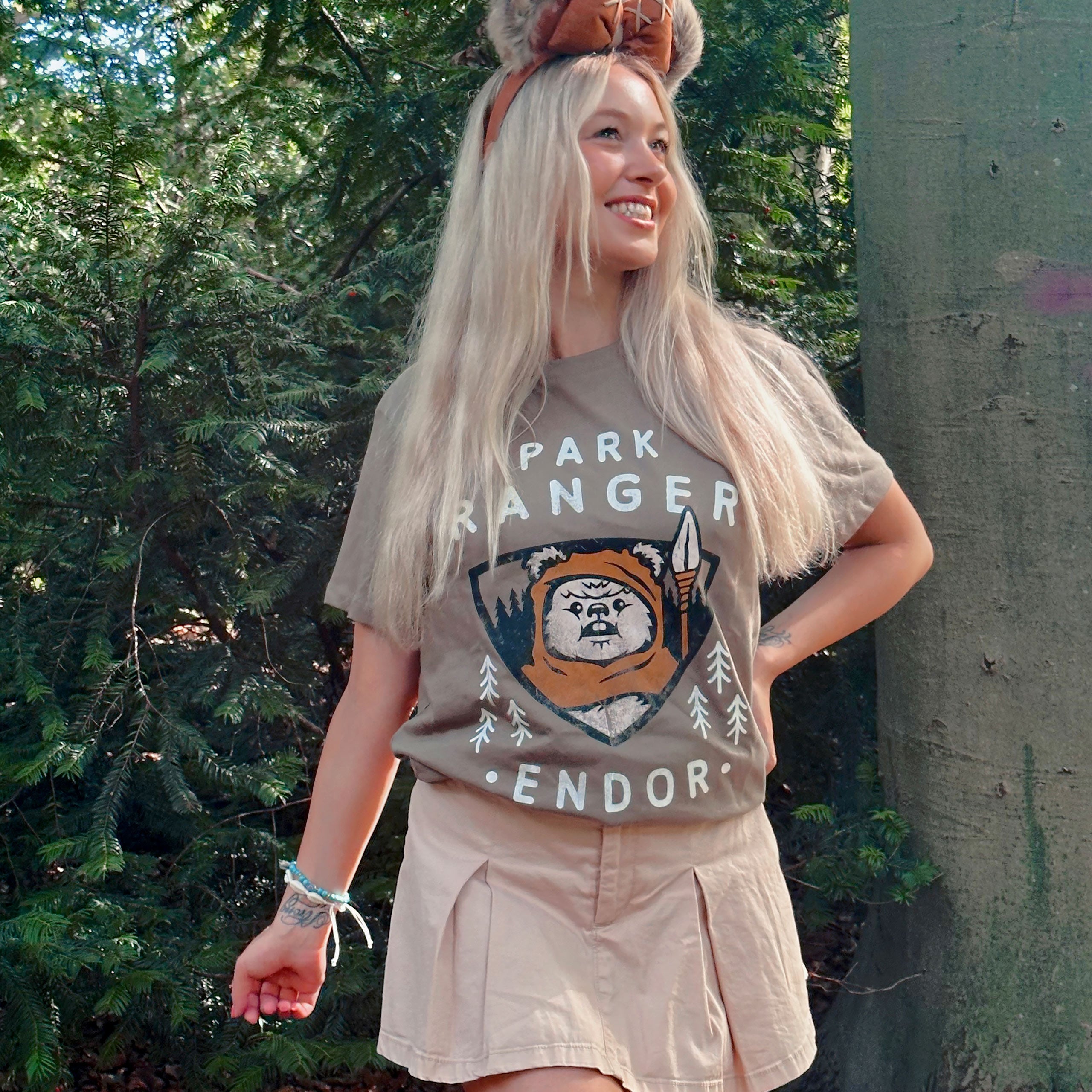 Imagen del producto Star Wars - Camiseta Ewok Park Ranger oliva
