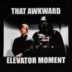 Imagen del producto Star Wars - Camiseta Elevator Moment negra