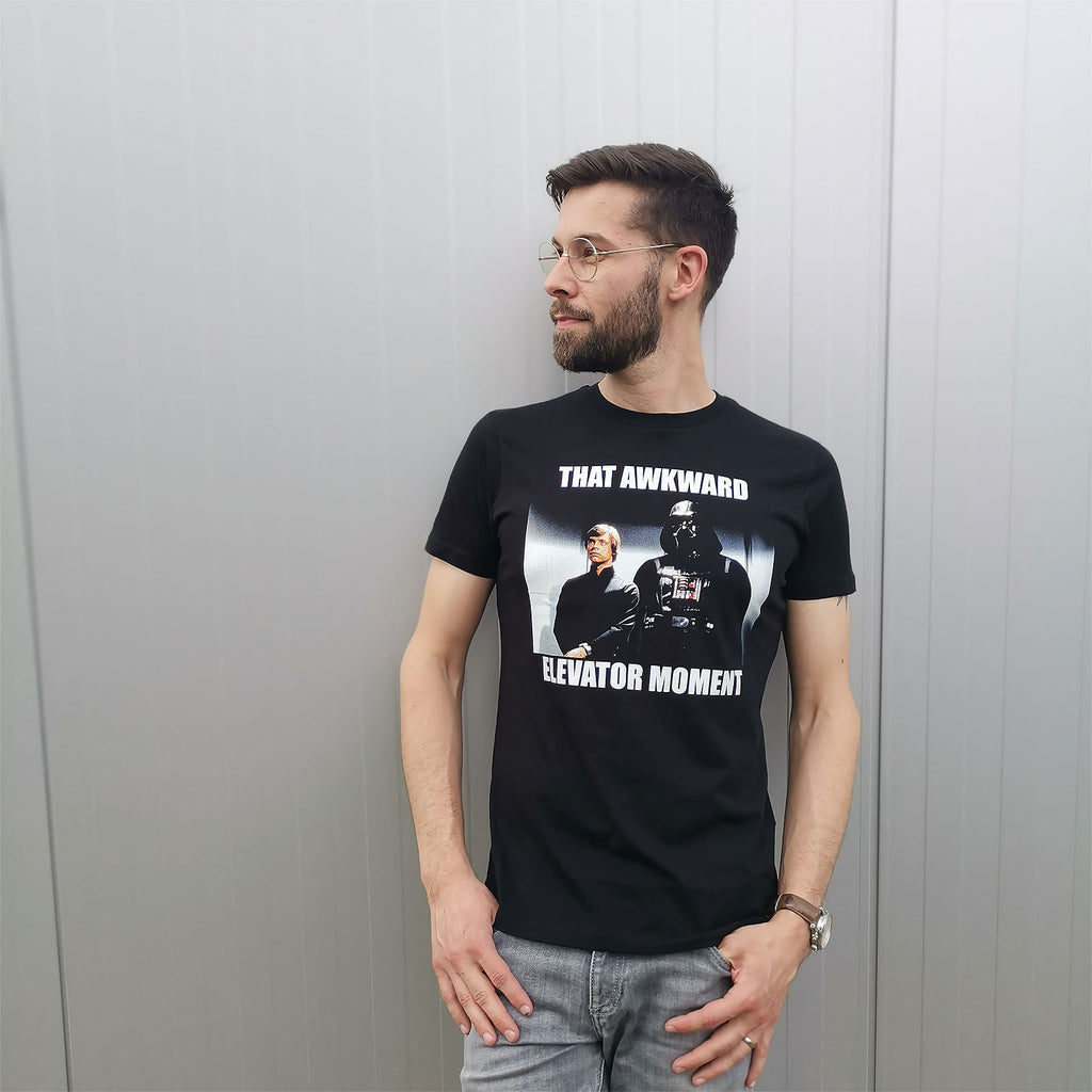 Imagen del producto Star Wars - Camiseta Elevator Moment negra