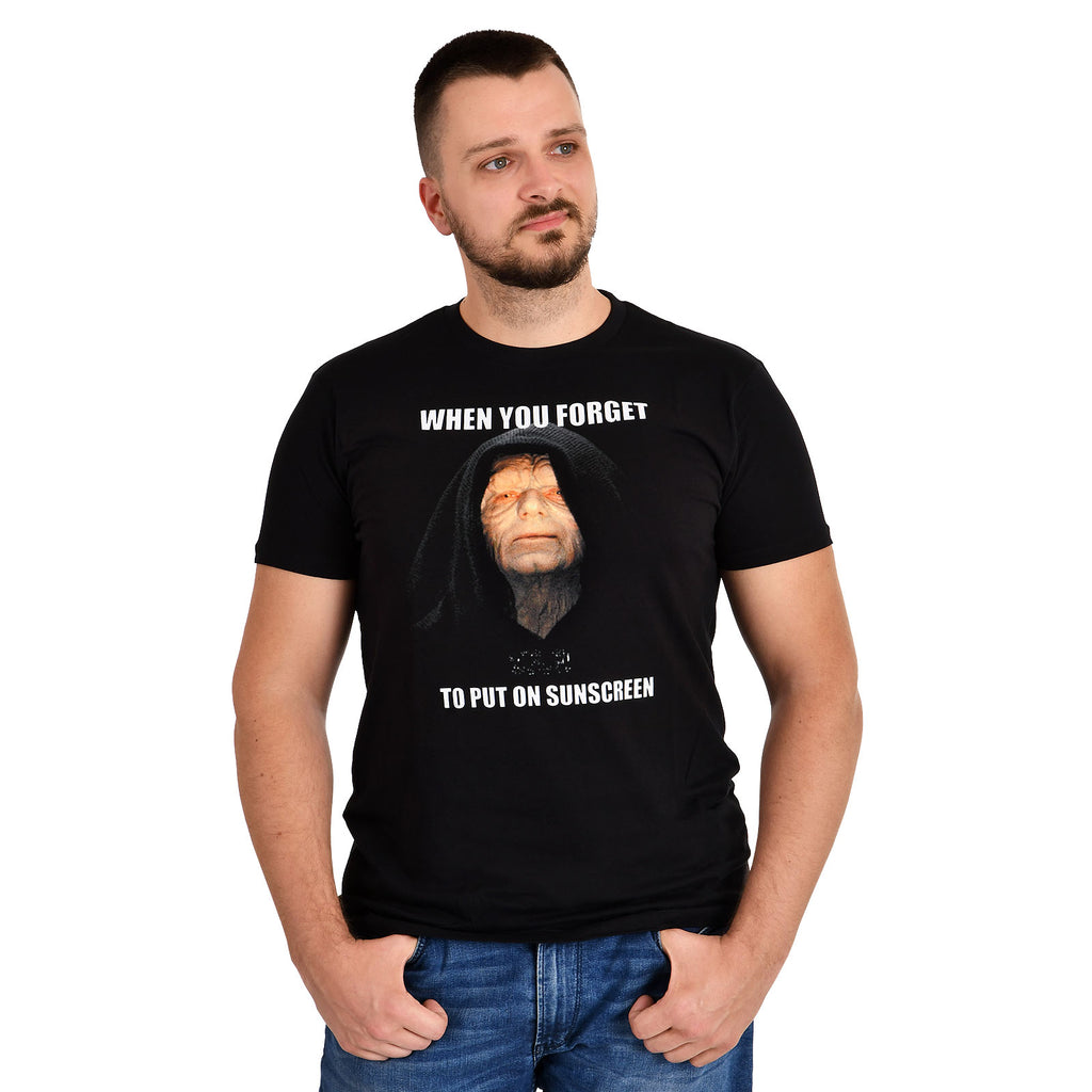 Imagen del producto Star Wars - Camiseta negra de protección solar Palpatine