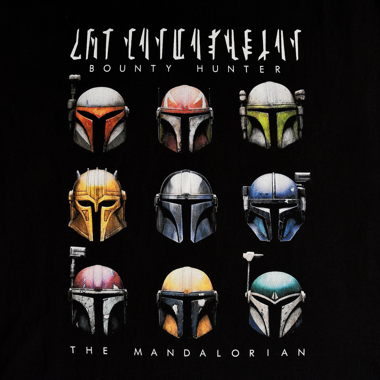 Imagen del producto Star Wars - Camiseta negra de cascos Mandalorianos