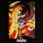 Imagen del producto Fairy Tail - Natsu con Igneel Camiseta negra