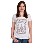 Imagen del producto La Bella y la Bestia - Camiseta de película para mujer en blanco