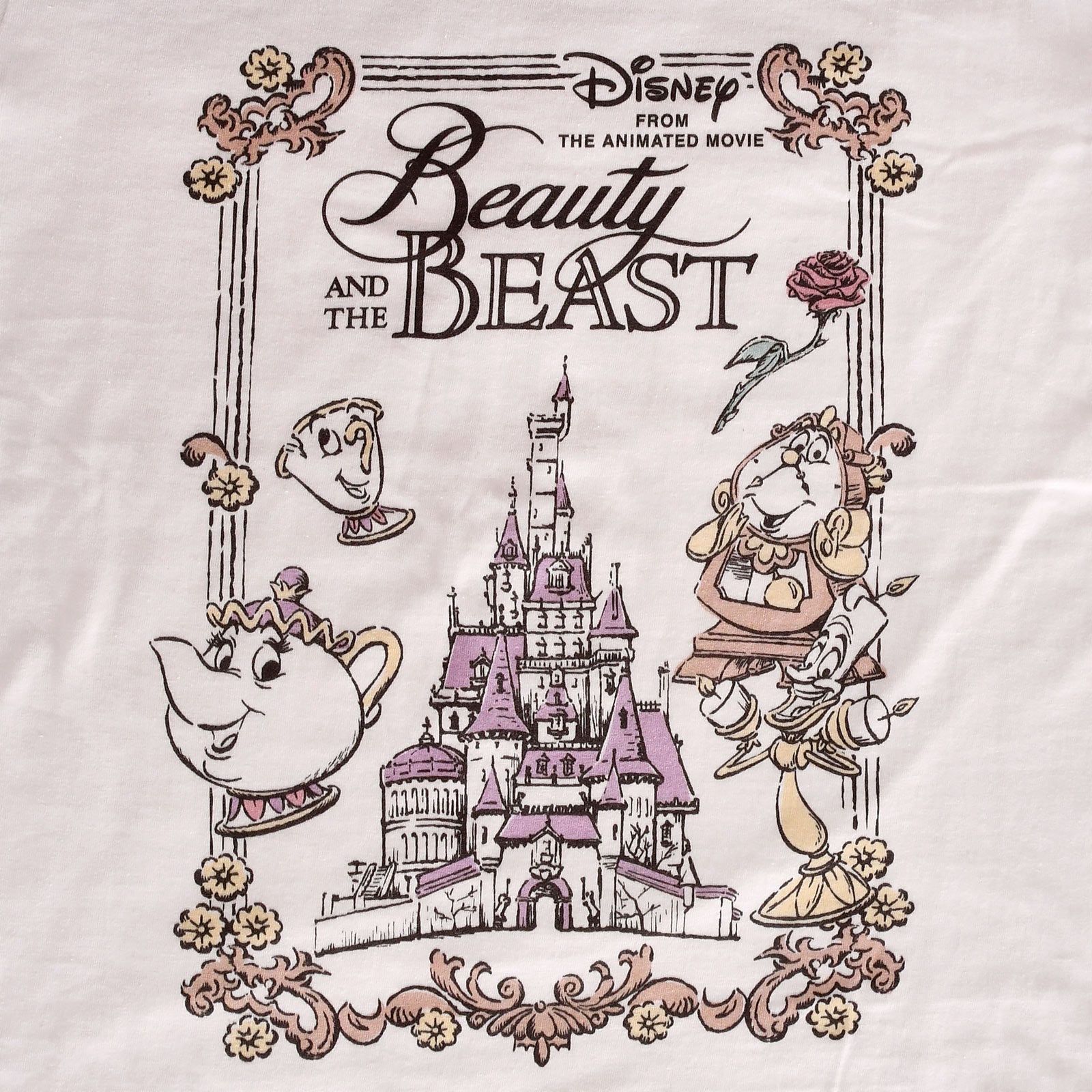 Imagen del producto La Bella y la Bestia - Camiseta de película para mujer en blanco