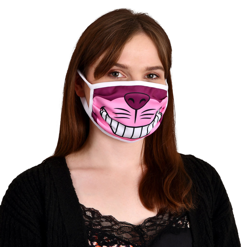 Imagen del producto Máscara facial del Gato de Cheshire para fans de Alicia en el país de las maravillas