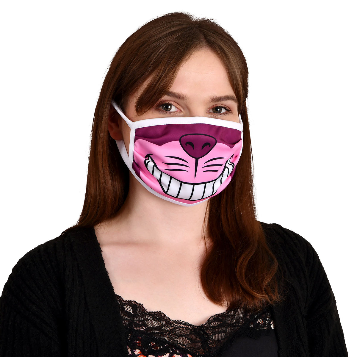Imagen del producto Máscara facial del Gato de Cheshire para fans de Alicia en el país de las maravillas