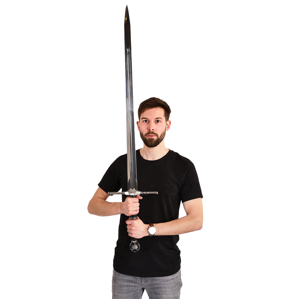 Imagen del producto Réplica de la espada de dos manos de Geralt de Rivia con vaina para fans de Witcher
