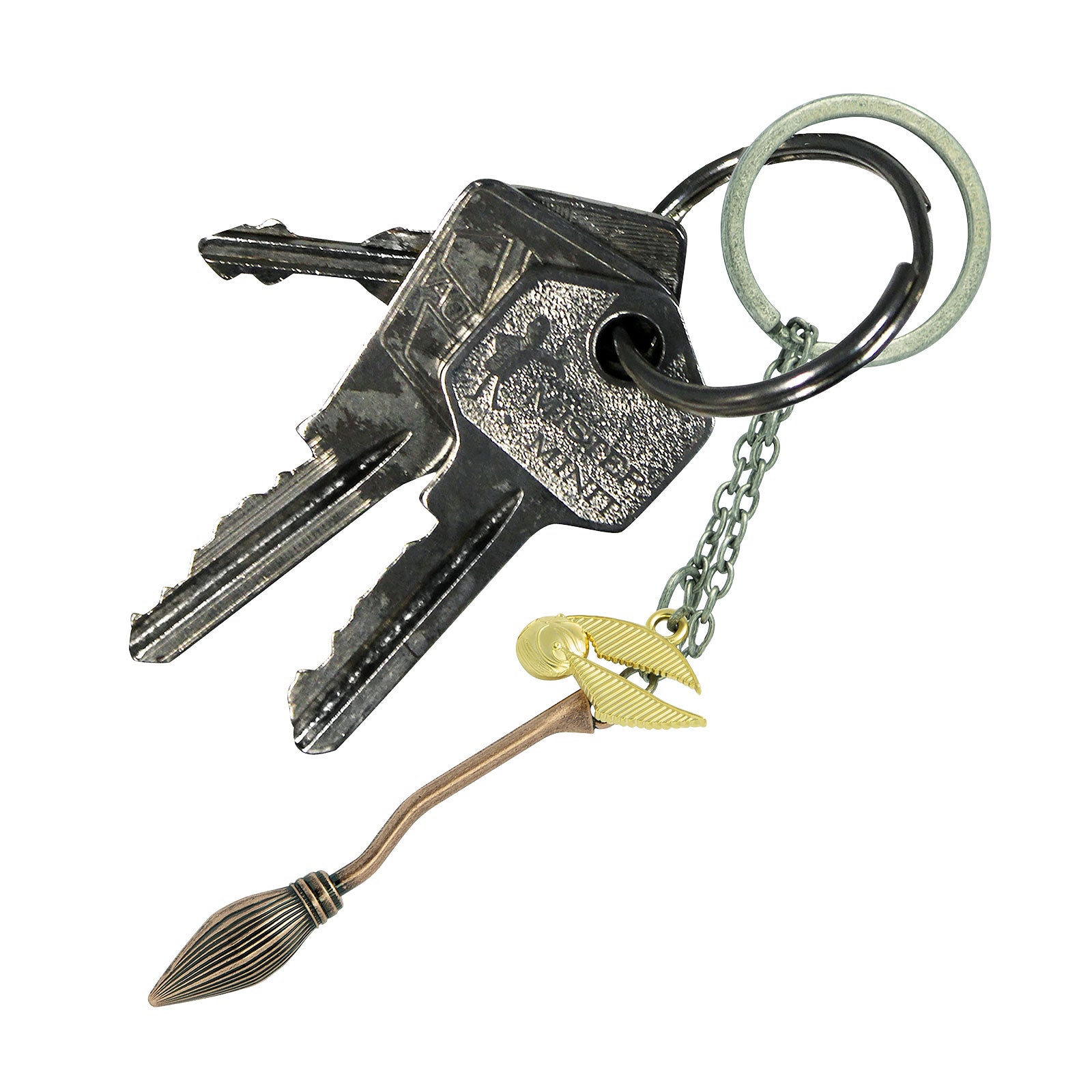 Imagen del producto Harry Potter - Llavero Nimbus & Snitch Dorada