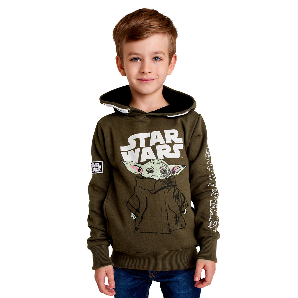 Imagen del producto Sudadera con capucha para niños Grogu verde - Star Wars The Mandalorian