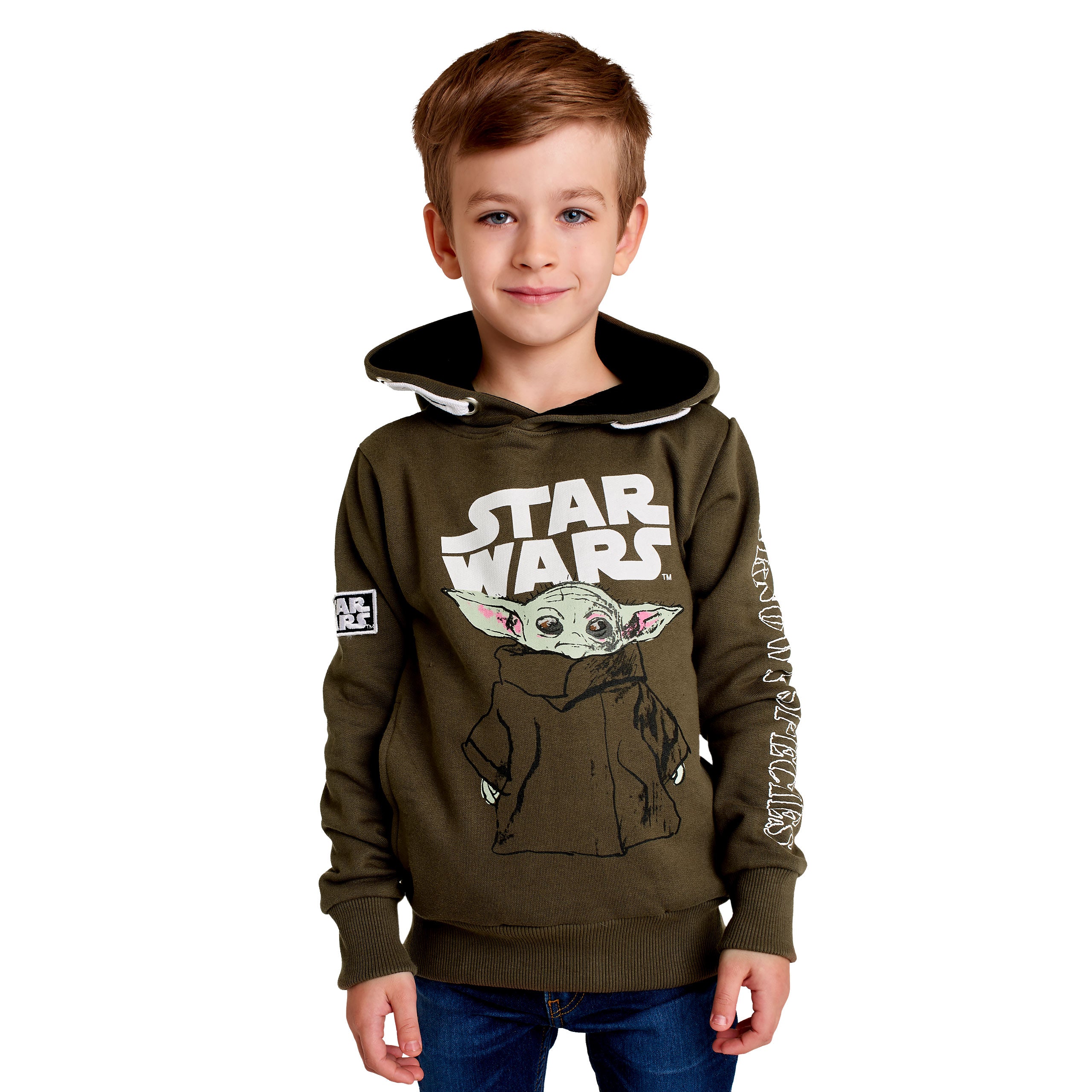Imagen del producto Sudadera con capucha para niños Grogu verde - Star Wars The Mandalorian