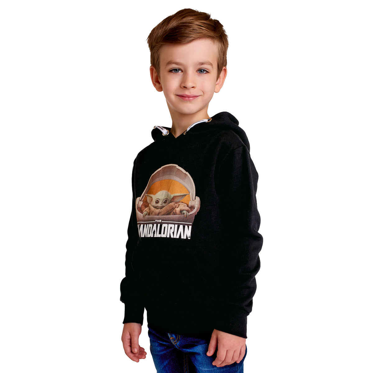 Imagen del producto Sudadera con capucha para niños The Child negra - Star Wars The Mandalorian