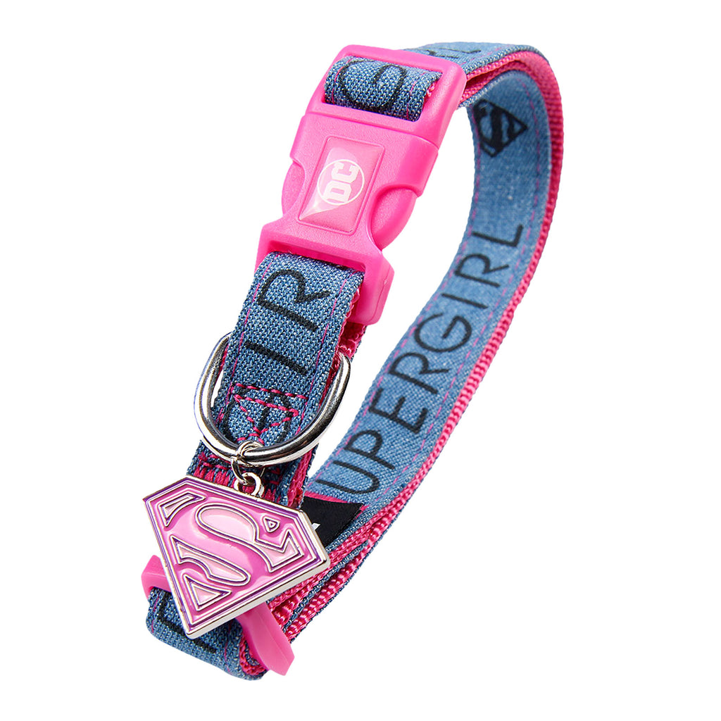 Imagen del producto Collar de perro Supergirl Click en rosa-azul