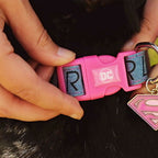 Imagen del producto Collar de perro Supergirl Click en rosa-azul