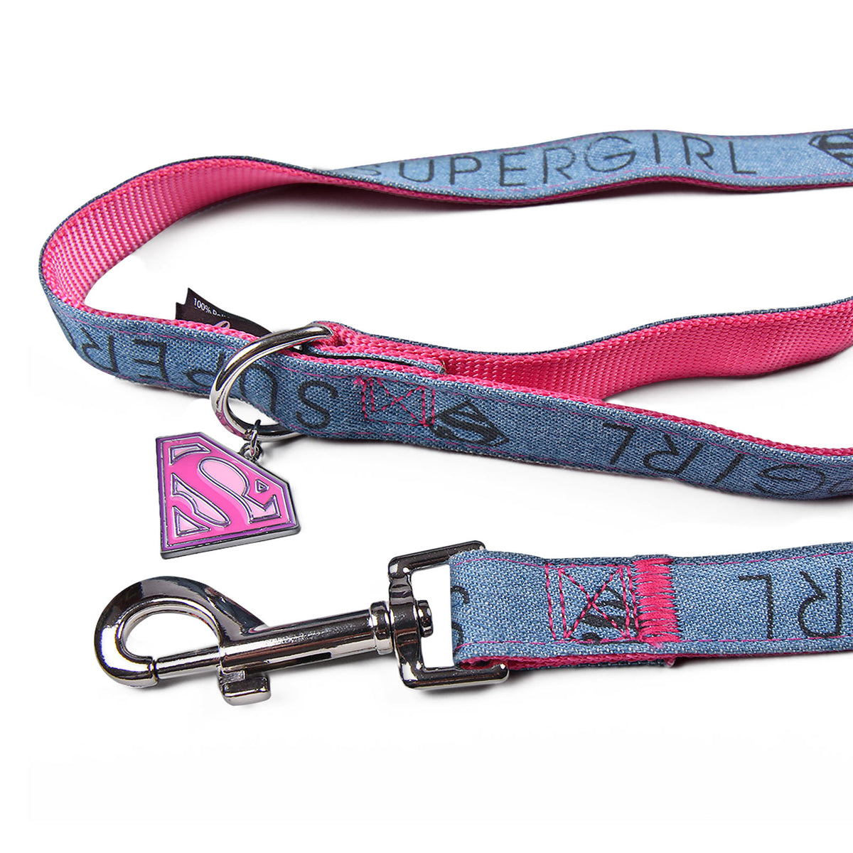 Imagen del producto Correa para perros Supergirl rosa-azul